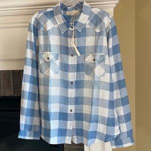 NWT Lovestitch Checkered Shirt Size L